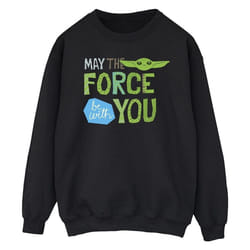 Star Wars - Sweat THE MANDALORIAN MAY THE FORCE BE WITH YOU - Homme (Noir)