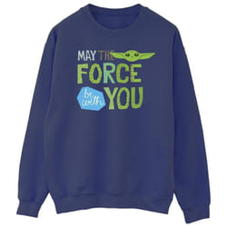 Star Wars - Sweat THE MANDALORIAN MAY THE FORCE BE WITH YOU - Homme (Bleu marine)