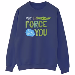 Star Wars - Sweat THE MANDALORIAN MAY THE FORCE BE WITH YOU - Homme (Bleu marine)