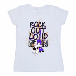 Disney - T-shirt ROCK OUT LOUD - Femme (Blanc)