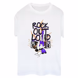 Disney - T-shirt ROCK OUT LOUD - Femme (Blanc)