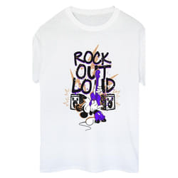 Disney - T-shirt ROCK OUT LOUD - Femme (Blanc)