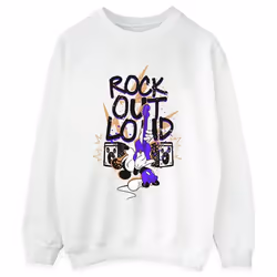 Disney - Sweat ROCK OUT LOUD - Femme (Blanc)