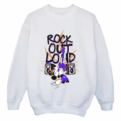 Disney - Sweat ROCK OUT LOUD - Garçon (Blanc)