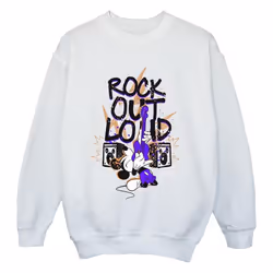 Disney - Sweat ROCK OUT LOUD - Fille (Blanc)