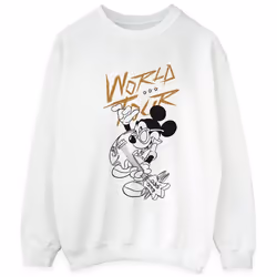 Disney - Sweat WORLD TOUR - Homme (Blanc)