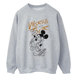 Disney - Sweat WORLD TOUR - Homme (Gris chiné)
