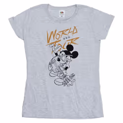 Disney - T-shirt WORLD TOUR - Femme (Gris chiné)