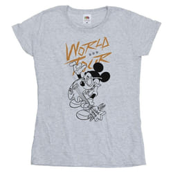 Disney - T-shirt WORLD TOUR - Femme (Gris chiné)