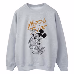 Disney - Sweat WORLD TOUR - Femme (Gris chiné)