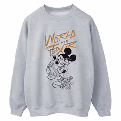 Disney - Sweat WORLD TOUR - Femme (Gris chiné)