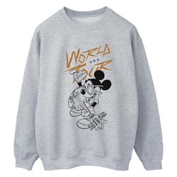 Disney - Sweat WORLD TOUR - Femme (Gris chiné)