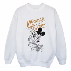 Disney - Sweat WORLD TOUR - Fille (Blanc)