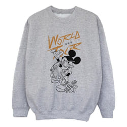 Disney - Sweat WORLD TOUR - Fille (Gris chiné)