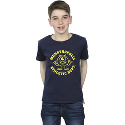 Disney - T-shirt MONSTERS UNIVERSITY MONSTROPOLIS - Garçon (Bleu marine)
