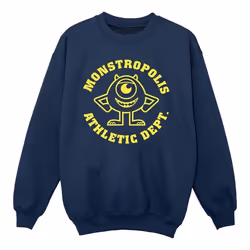 Disney - Sweat MONSTERS UNIVERSITY MONSTROPOLIS - Fille (Bleu marine)