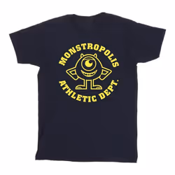 Disney - T-shirt MONSTERS UNIVERSITY MONSTROPOLIS - Homme (Bleu marine)