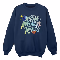 Disney - Sweat FINDING DORY OCEAN OF ADVENTURE - Garçon (Bleu marine)