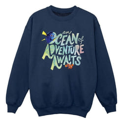 Disney - Sweat FINDING DORY OCEAN OF ADVENTURE - Garçon (Bleu marine)