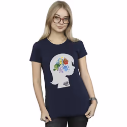 Disney - T-shirt INSIDE OUT - Femme (Bleu marine)