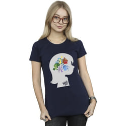 Disney - T-shirt INSIDE OUT - Femme (Bleu marine)