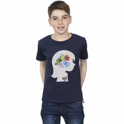 Disney - T-shirt INSIDE OUT - Garçon (Bleu marine)