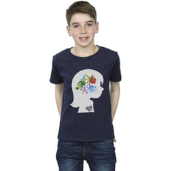 Disney - T-shirt INSIDE OUT - Garçon (Bleu marine)