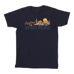 Disney - T-shirt CARS EXPLORE THE OPEN ROAD - Homme (Bleu marine)