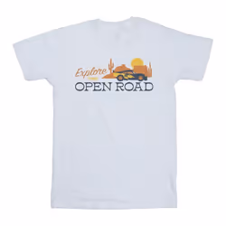 Disney - T-shirt CARS EXPLORE THE OPEN ROAD - Homme (Blanc)