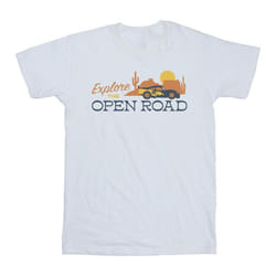 Disney - T-shirt CARS EXPLORE THE OPEN ROAD - Homme (Blanc)