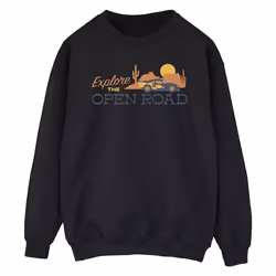 Disney - Sweat CARS EXPLORE THE OPEN ROAD - Homme (Noir)