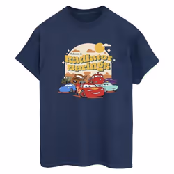 Disney - T-shirt CARS RADIATOR SPRINGS - Femme (Bleu marine)