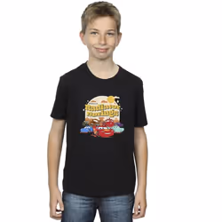 Disney - T-shirt CARS RADIATOR SPRINGS - Garçon (Noir)