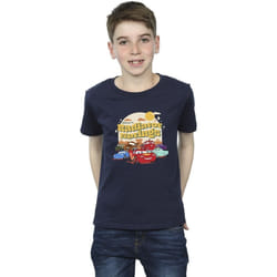 Disney - T-shirt CARS RADIATOR SPRINGS - Garçon (Bleu marine)