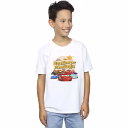 Disney - T-shirt CARS RADIATOR SPRINGS - Garçon (Blanc)