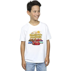 Disney - T-shirt CARS RADIATOR SPRINGS - Garçon (Blanc)