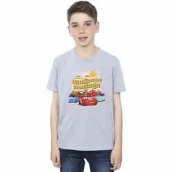 Disney - T-shirt CARS RADIATOR SPRINGS - Garçon (Gris chiné)