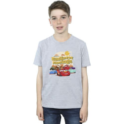 Disney - T-shirt CARS RADIATOR SPRINGS - Garçon (Gris chiné)