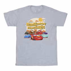 Disney - T-shirt CARS RADIATOR SPRINGS - Fille (Gris chiné)
