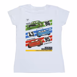 Disney - T-shirt CARS PISTON CUP CHAMPIONS - Femme (Blanc)