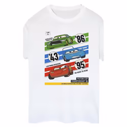 Disney - T-shirt CARS PISTON CUP CHAMPIONS - Femme (Blanc)