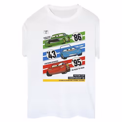 Disney - T-shirt CARS PISTON CUP CHAMPIONS - Femme (Blanc)