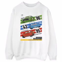 Disney - Sweat CARS PISTON CUP CHAMPIONS - Femme (Blanc)