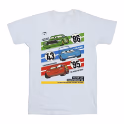 Disney - T-shirt CARS PISTON CUP CHAMPIONS - Garçon (Blanc)