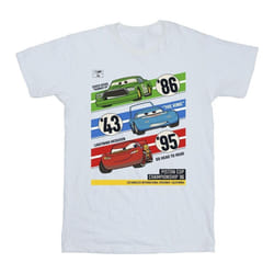 Disney - T-shirt CARS PISTON CUP CHAMPIONS - Garçon (Blanc)