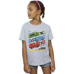 Disney - T-shirt CARS PISTON CUP CHAMPIONS - Fille (Gris chiné)
