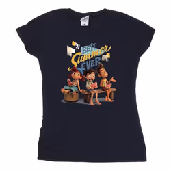 Disney - T-shirt BEST SUMMER EVER - Femme (Bleu marine)