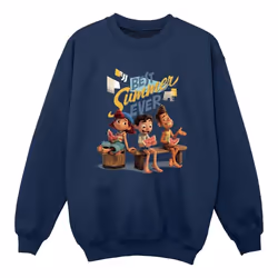 Disney - Sweat BEST SUMMER EVER - Fille (Bleu marine)