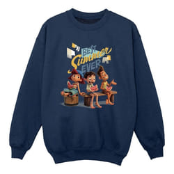 Disney - Sweat BEST SUMMER EVER - Fille (Bleu marine)