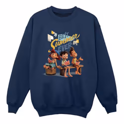 Disney - Sweat BEST SUMMER EVER - Fille (Bleu marine)
